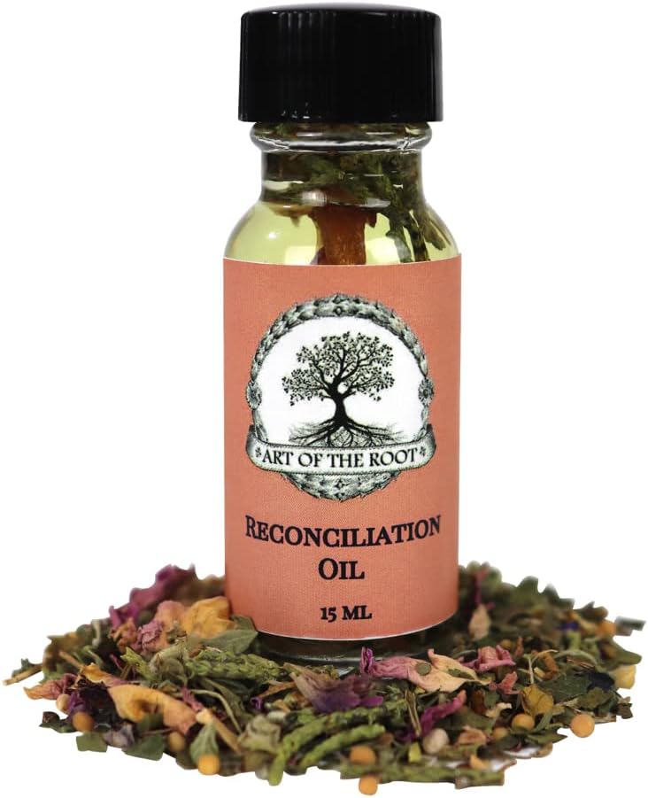 Reconciliation Oil 1/2 oz | Handmade with Herbs & Essential Oils | Love & Attraction Rituals | Hoodoo Voodoo Wiccan Pagan Conjure