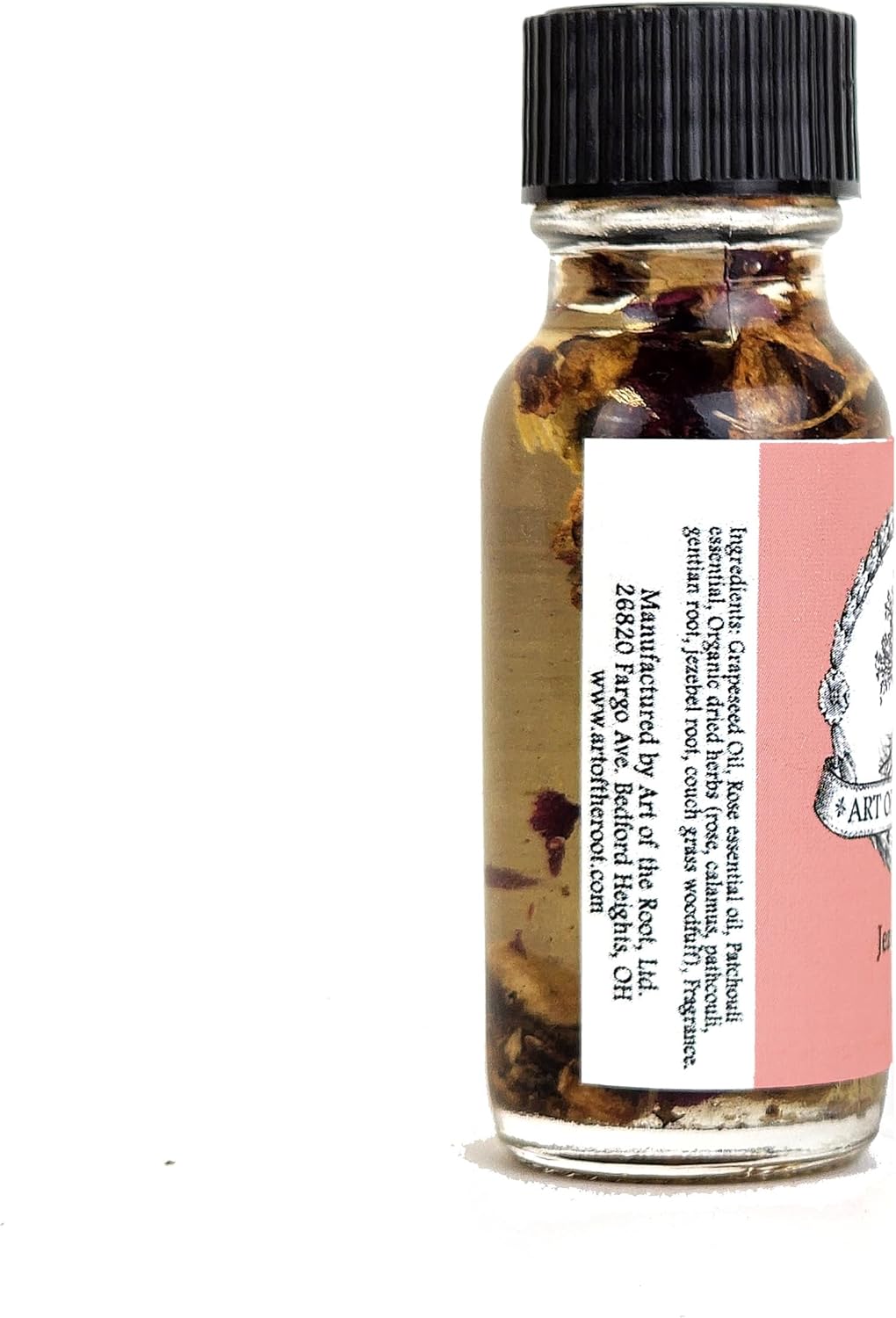 Jezebel Oil by Art of the Root | Handmade with Herbs & Essential Oils | Conjure, Wiccan, Pagan, & Magick | Attraction, Love, Wealthy Men, Business Success