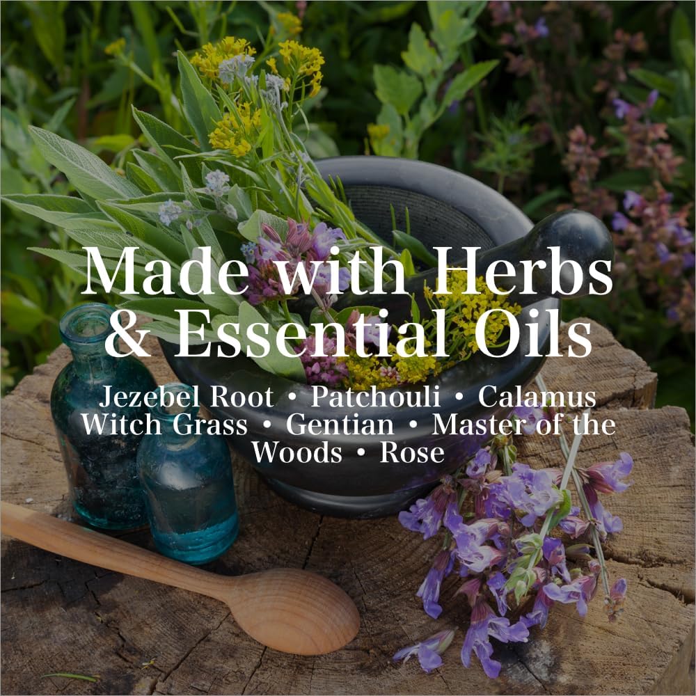 Jezebel Oil by Art of the Root | Handmade with Herbs & Essential Oils | Conjure, Wiccan, Pagan, & Magick | Attraction, Love, Wealthy Men, Business Success